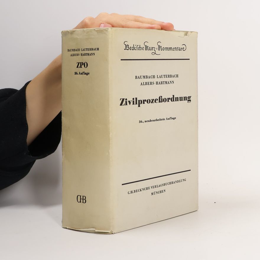 Adolf Baumbach Zivilprozessordnung