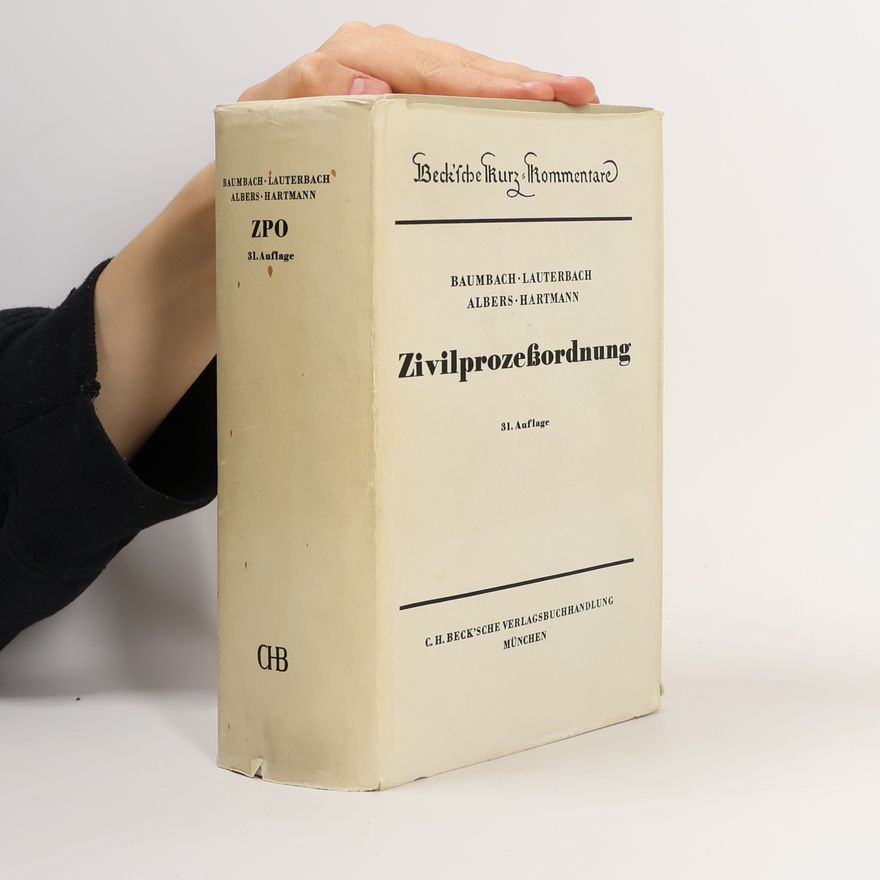 Wolfgang Lauterbach Zivilprozessordnung