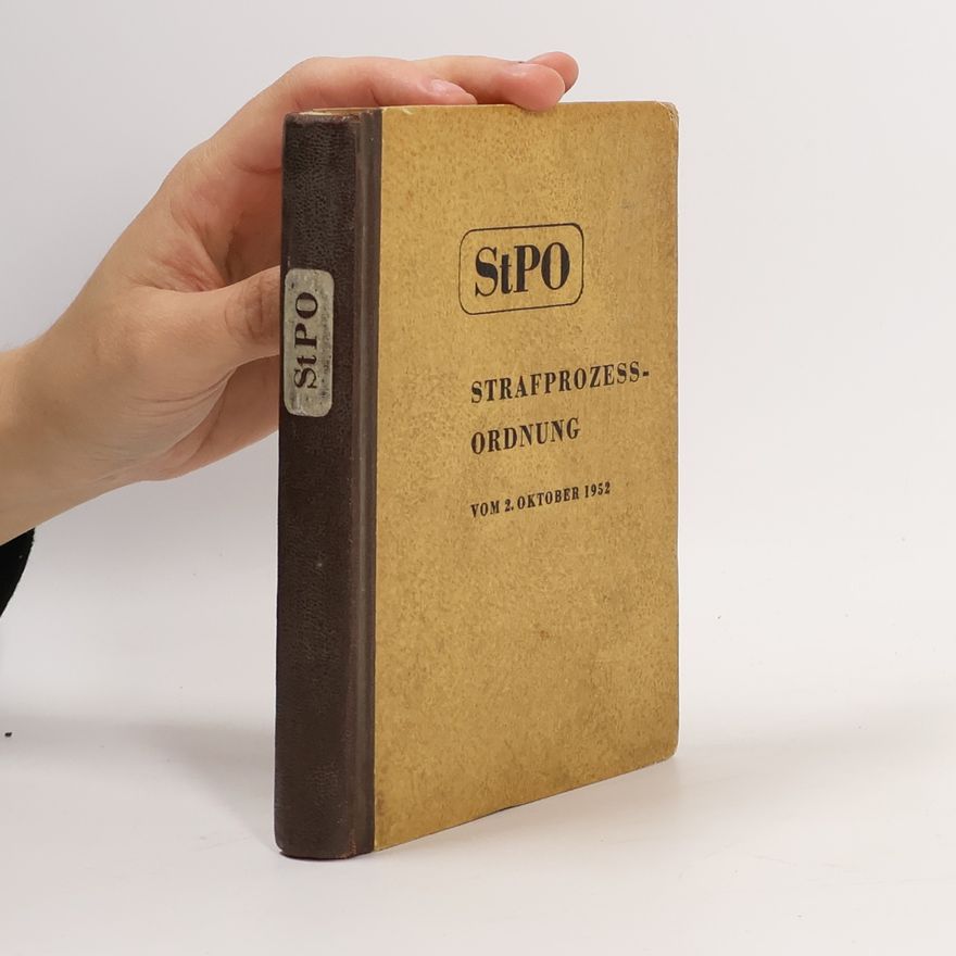 Collectif d'auteurs Strafprozessordnung