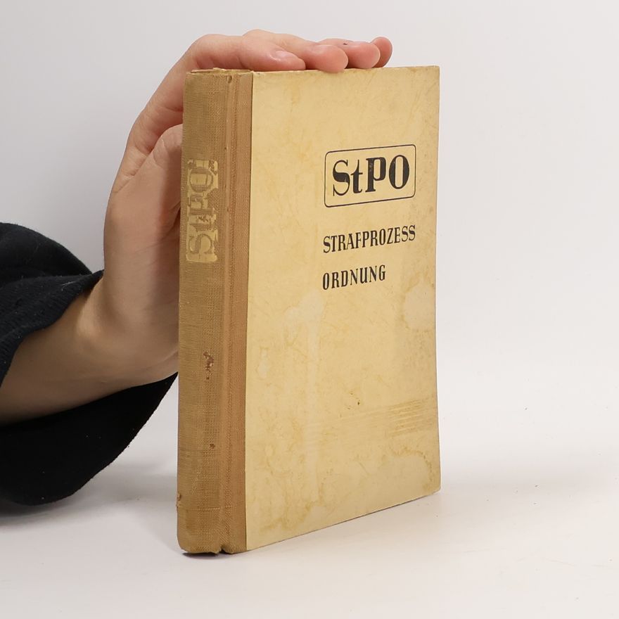 Collectif d'auteurs Strafprozess Ordnung
