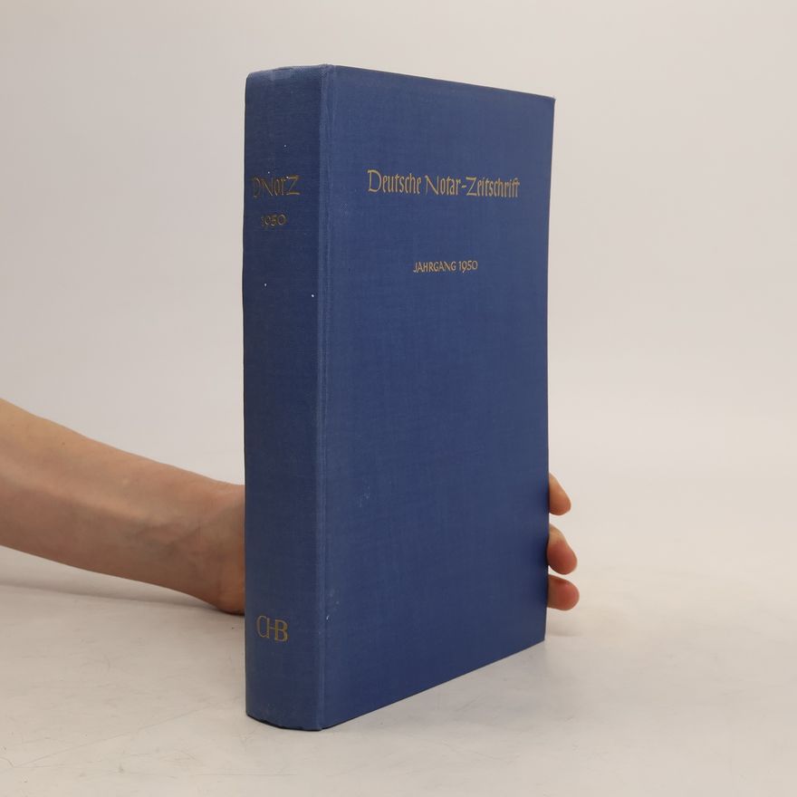 Collectif d'auteurs Deutsche Notar-Zeitschrift