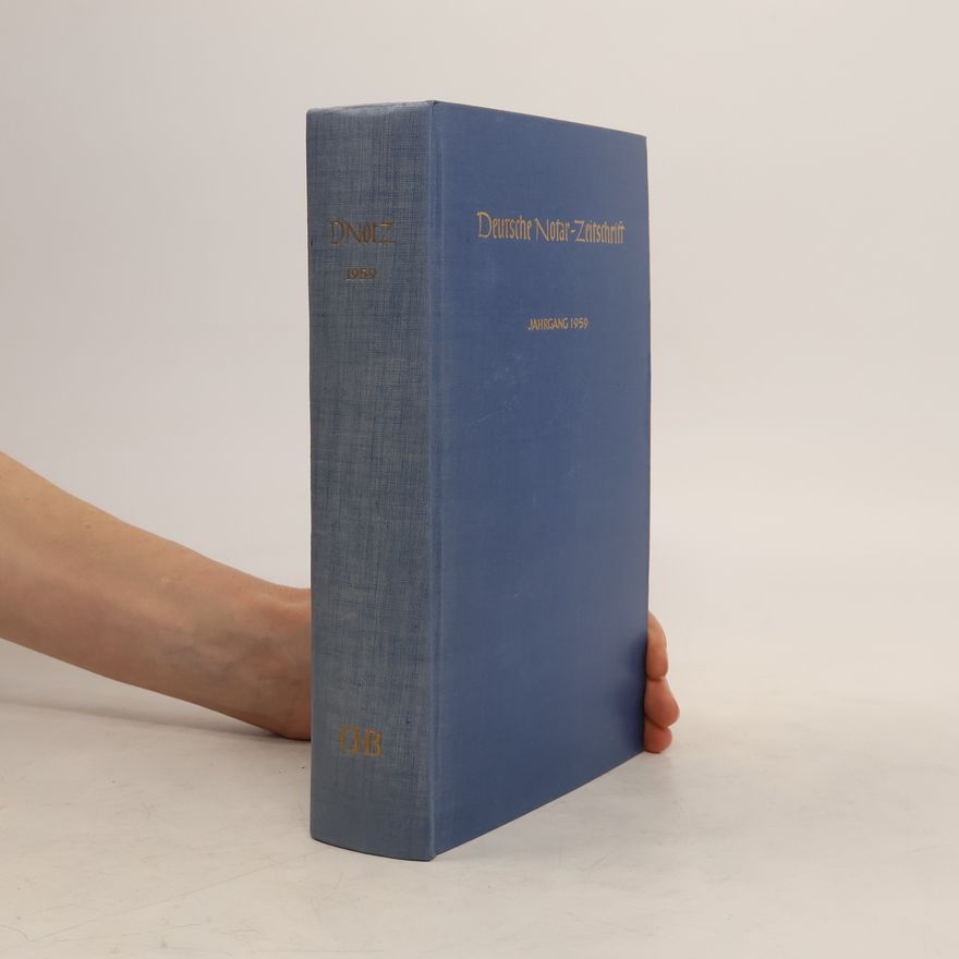 Collectif d'auteurs Deutsche Notar-Zeitschrift