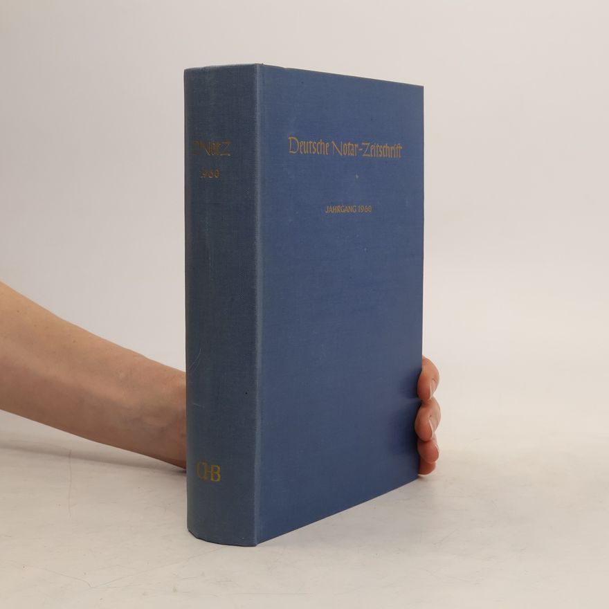 Collectif d'auteurs Deutsche Notar-Zeitschrift