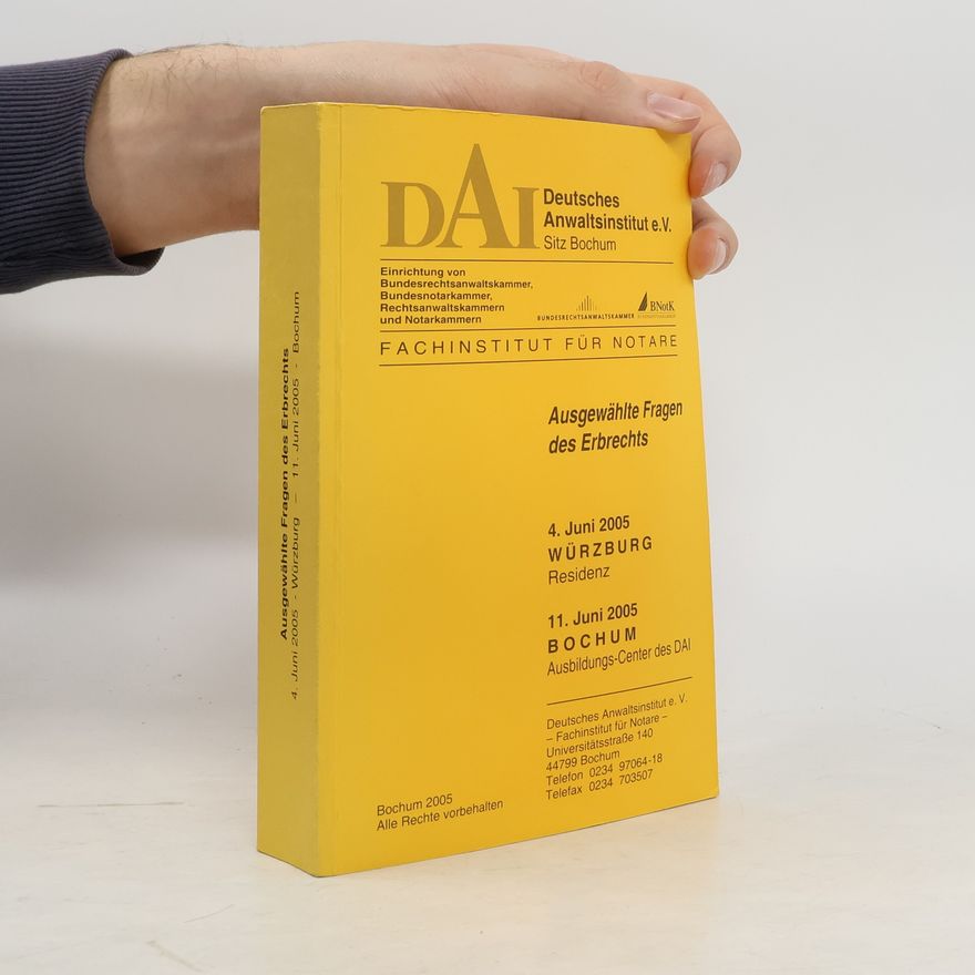 Collectif d'auteurs DAI. Ausgewählte Fragen des Erbrechts