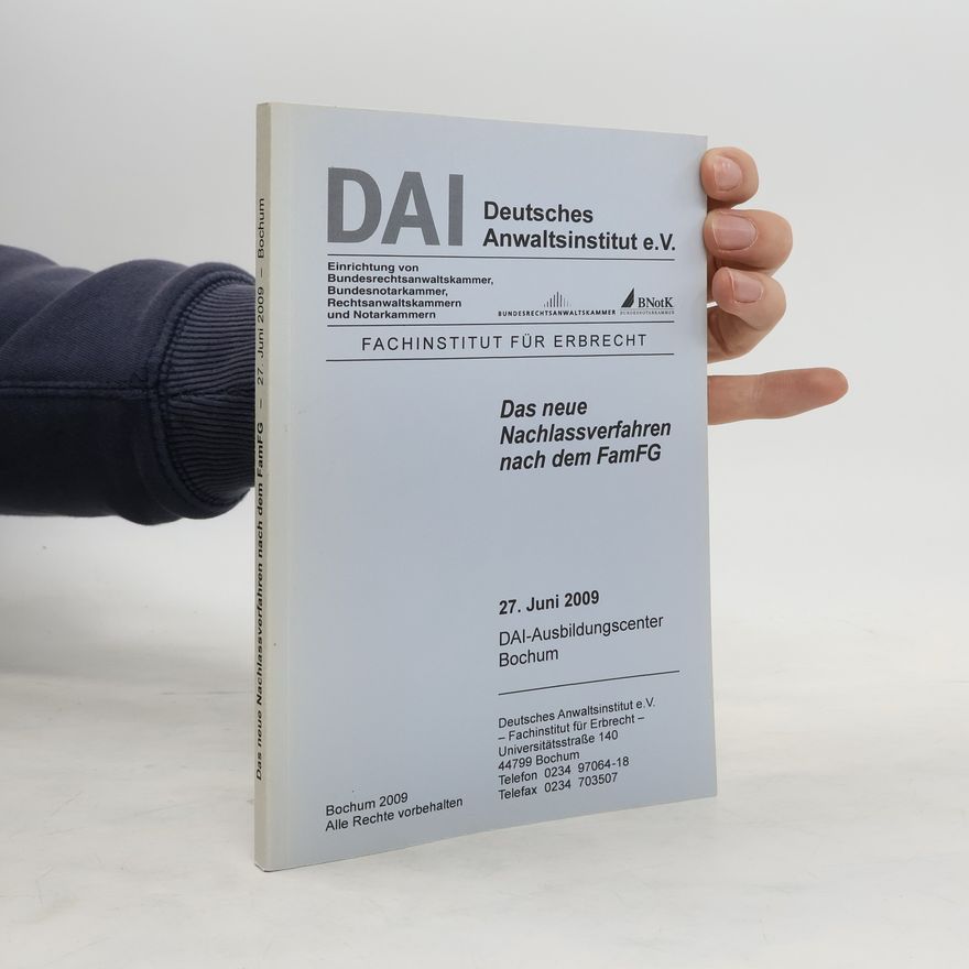 Collectif d'auteurs Das neue Nachlassverfahren nach dem FamFG