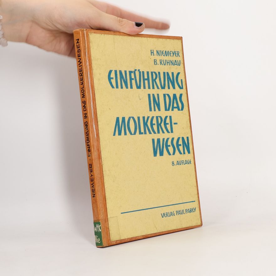 Bruno Ruhnau Einführung in das Molkereiwesen