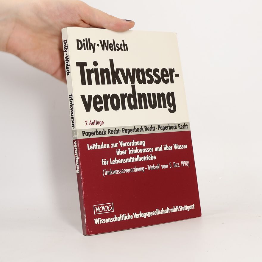 Peter Dilly Trinkwasserverordnung