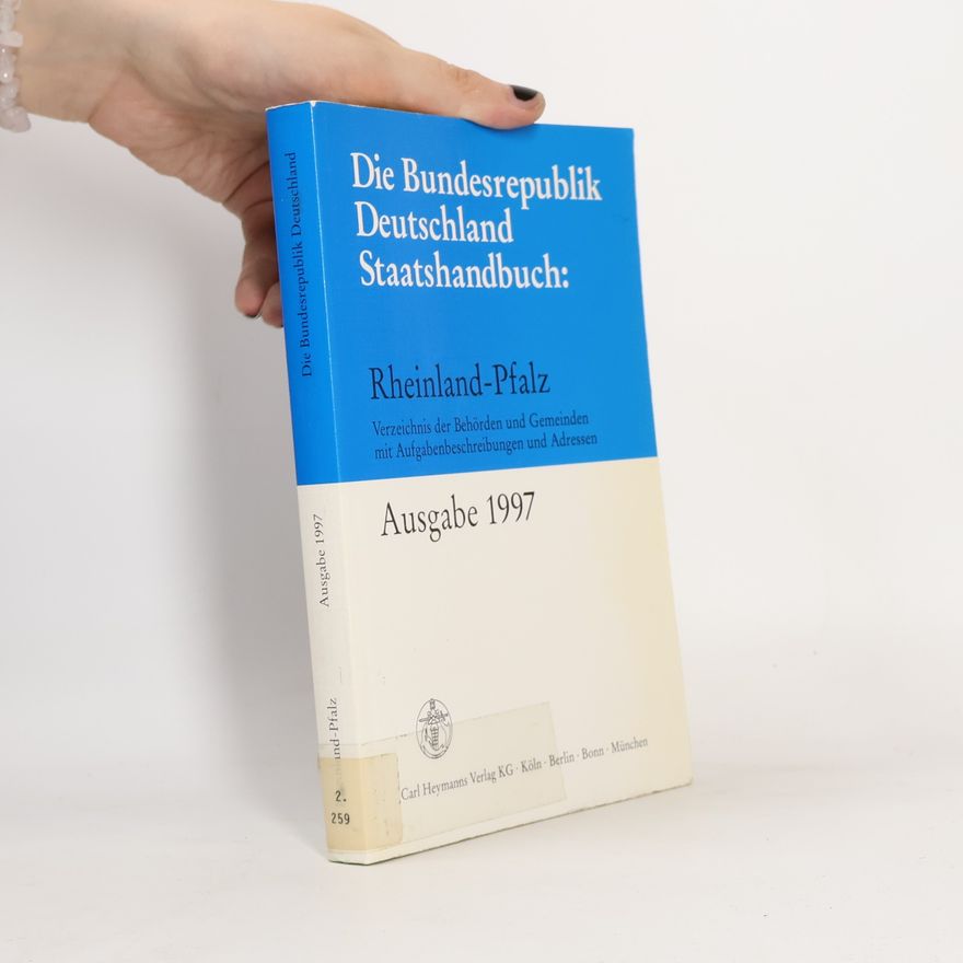 Autorenkollektiv Die Bundesrepublik Deutschland Staatshandbuch