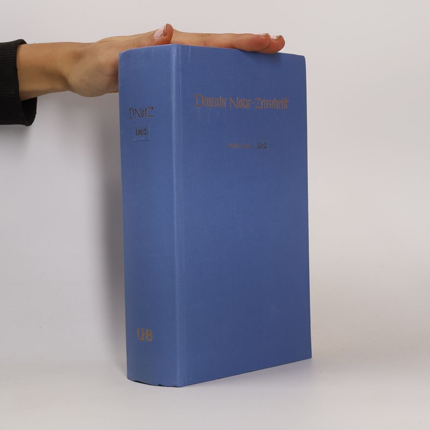 Collectif d'auteurs Deutsche Notar-Zeitschrift