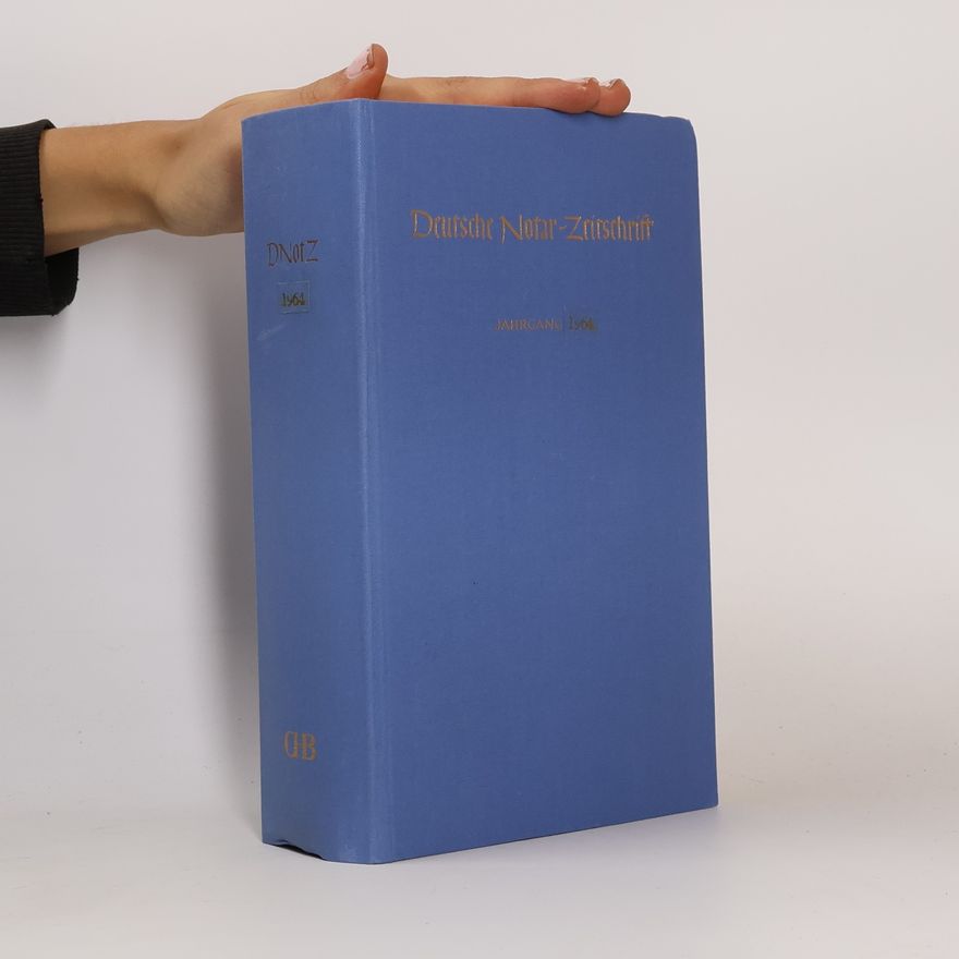 Collectif d'auteurs Deutsche Notar-Zeitschrift