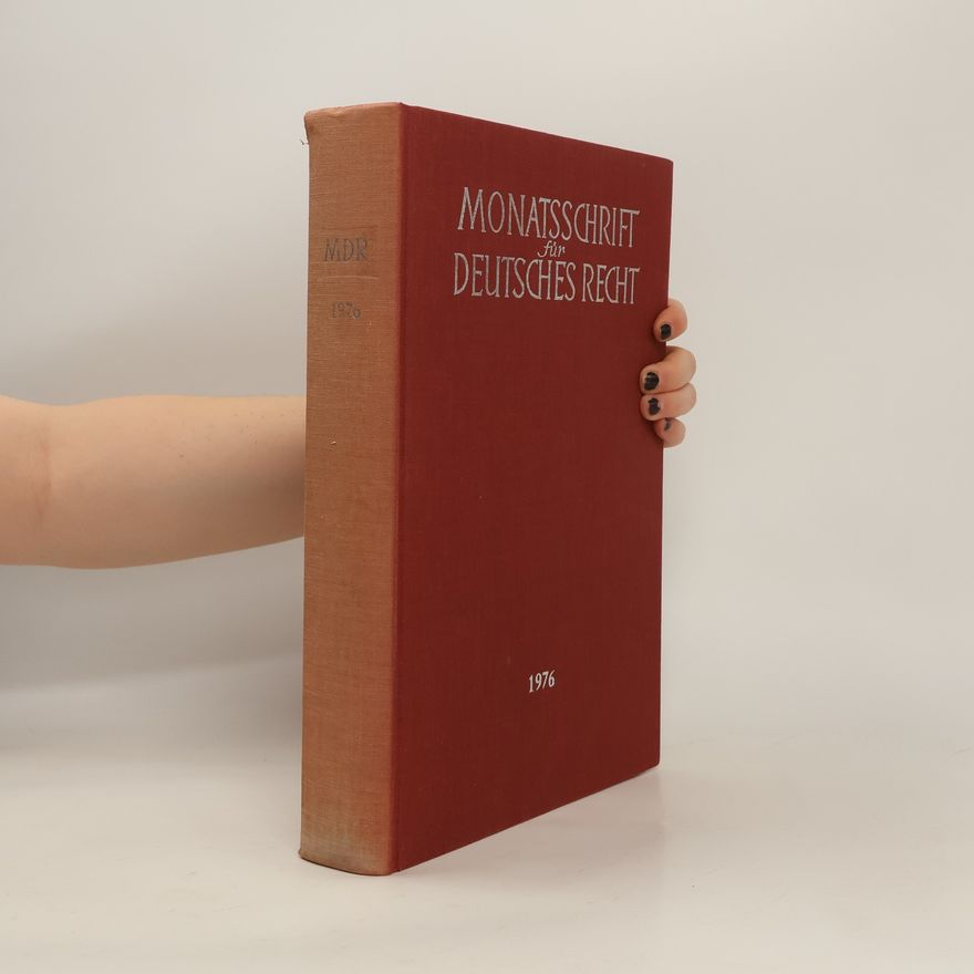 Collectif d'auteurs Monatsschrift für Deutsches Rech