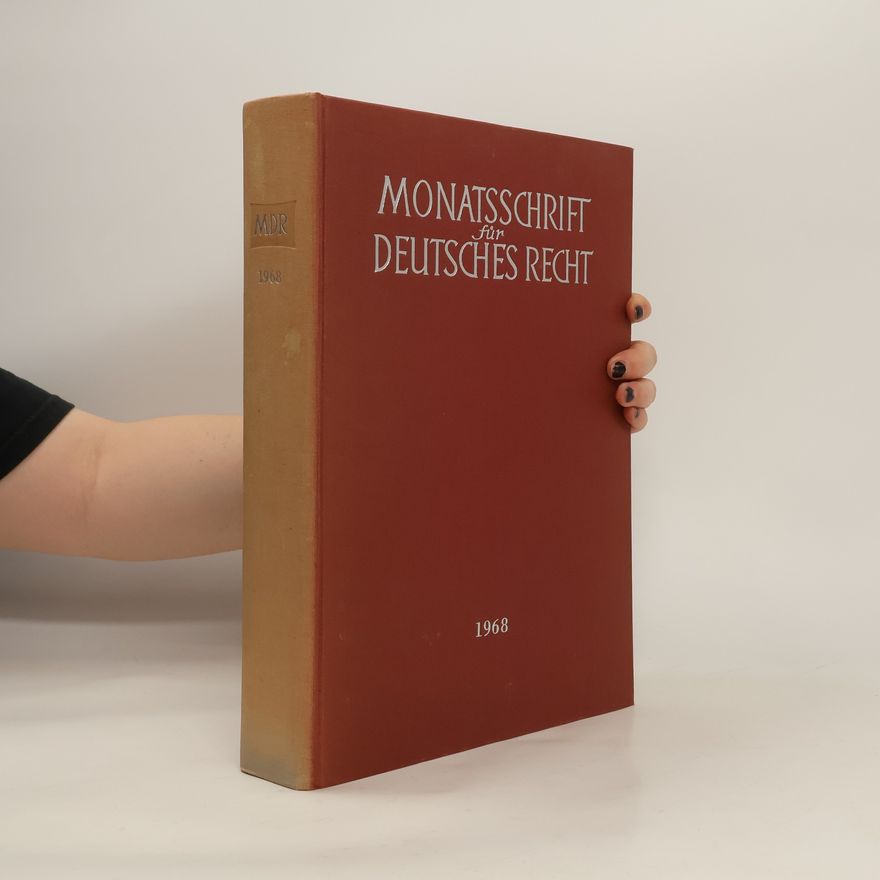 Autorenkollektiv Monatsschrift für deutsches Recht