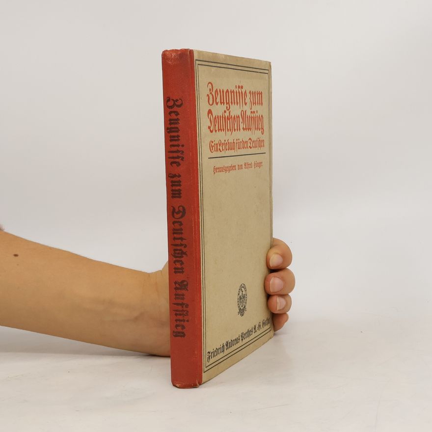 Alfred Hönger Zeugnisse zum Deutschen Aufstieg 1750–1914