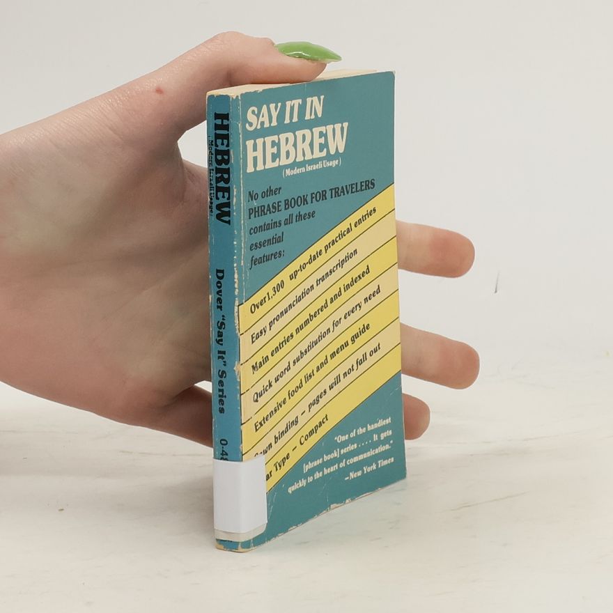 Collectif d'auteurs Say It in Hebrew (Modern)