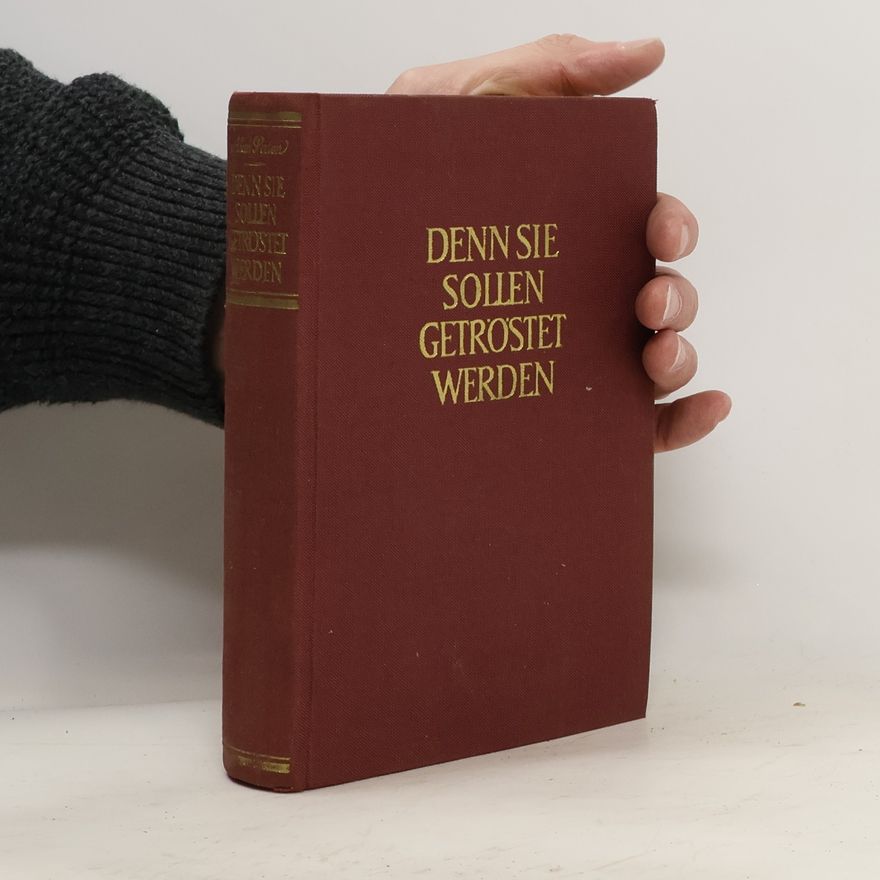 Alan Paton Denn sie Sollen Getröstet Werden