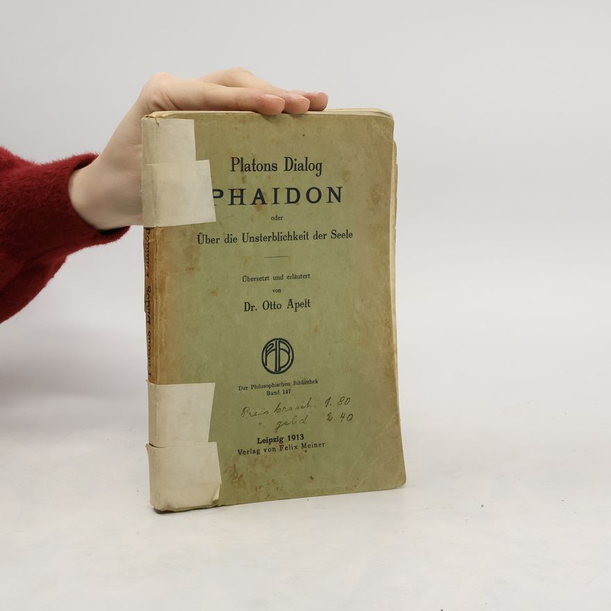 Otto Apelt Platons Dialog. Phaidon