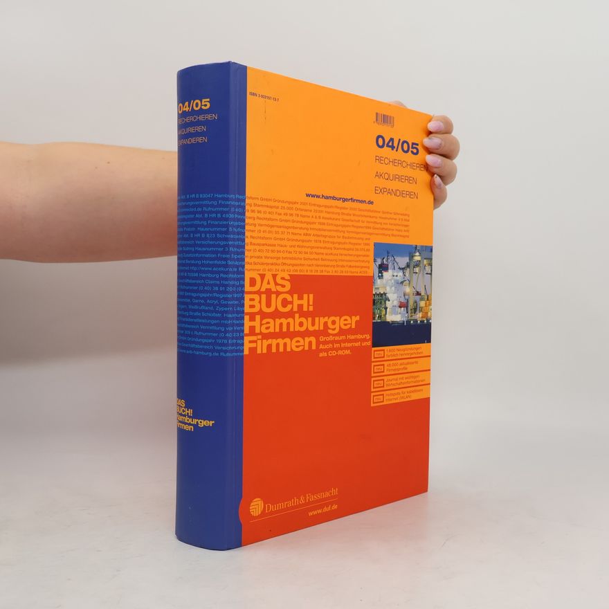 Collectif d'auteurs Das Buch! Hamburger Firmen 2004/2005