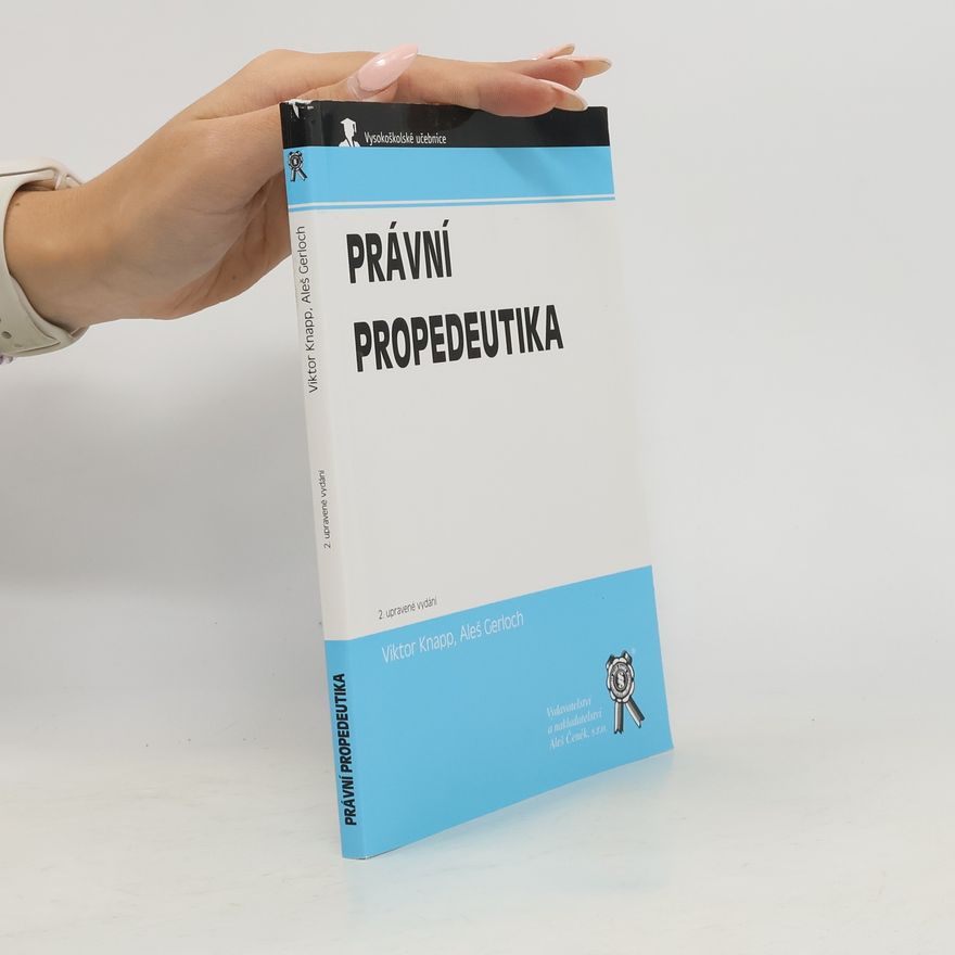 Aleš Gerloch Právní propedeutika