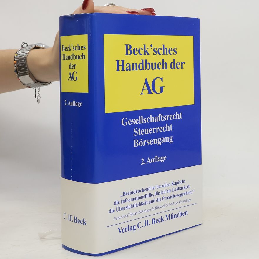 Thomas Rödder Beck'sches Handbuch der AG