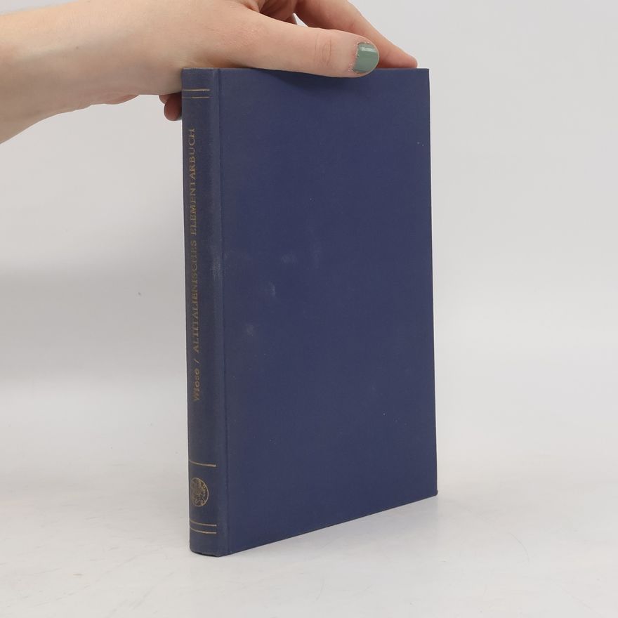 Berthold Wiese Altitalienisches Elementarbuch