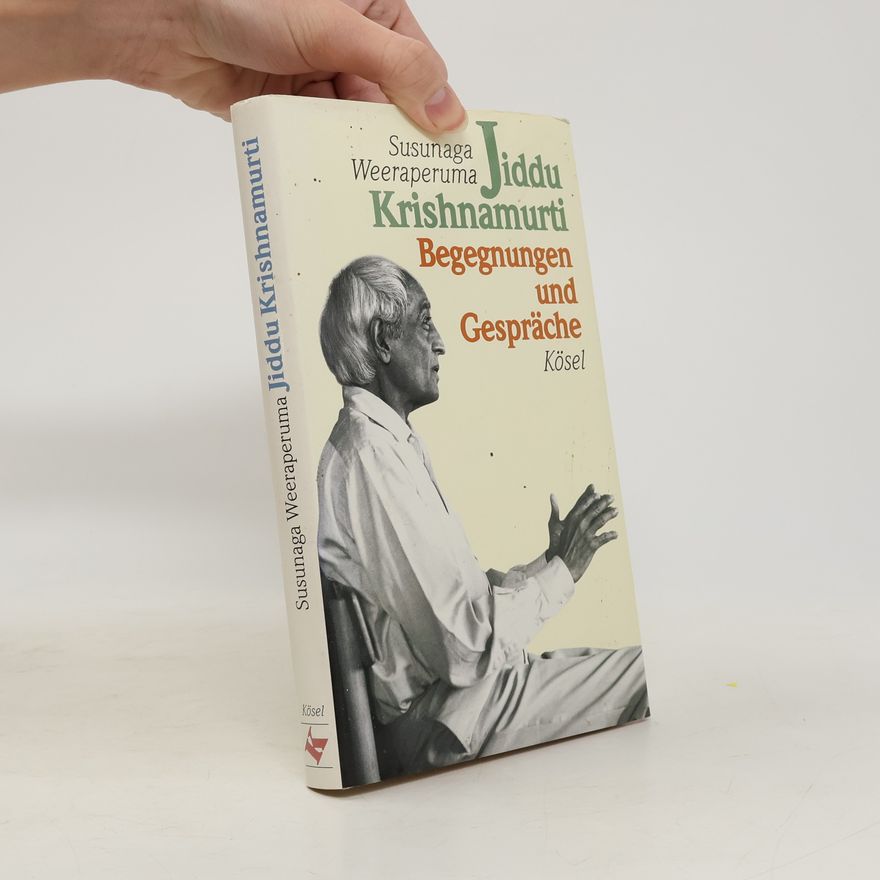 Susunaga Weeraperuma Jiddu Krishnamurti