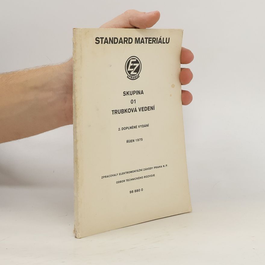 AA.VV. Standard materiálu 10/1975. 01 Trubková vedení