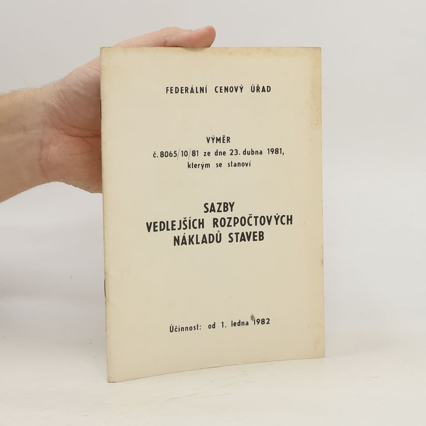Autorenkollektiv Sazby vedlejších rozpočtových nákladů staveb