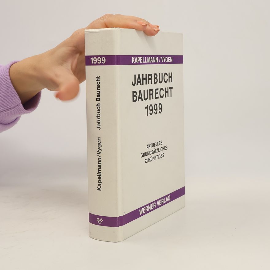 Klaus Vygen Jahrbuch Baurecht 1999