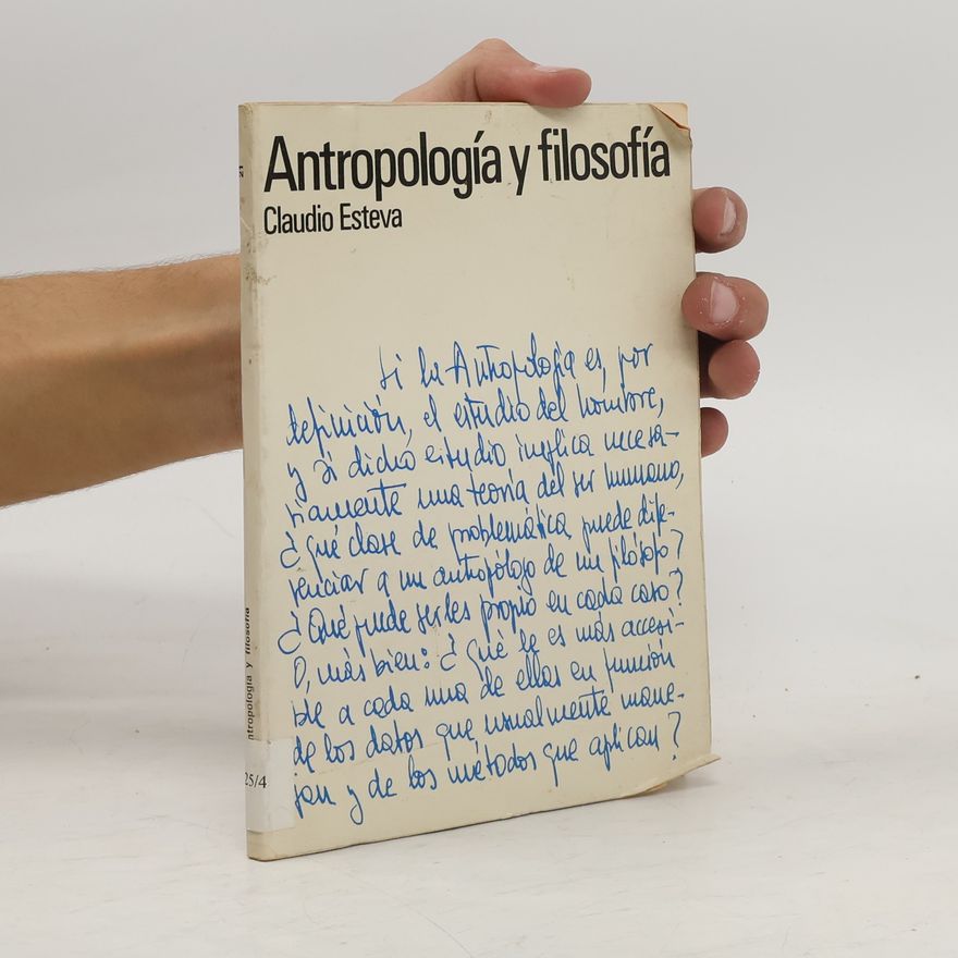 Claudio Esteva Fabregat Antropología y Filosofía