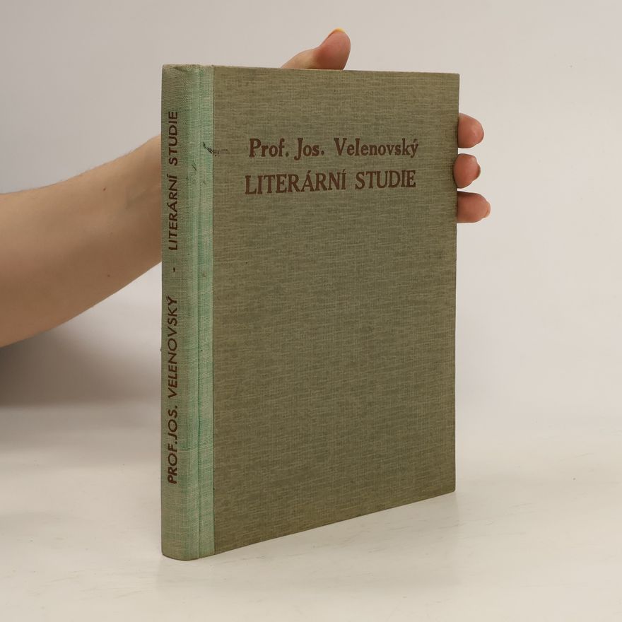 Josef Velenovský Literární studie