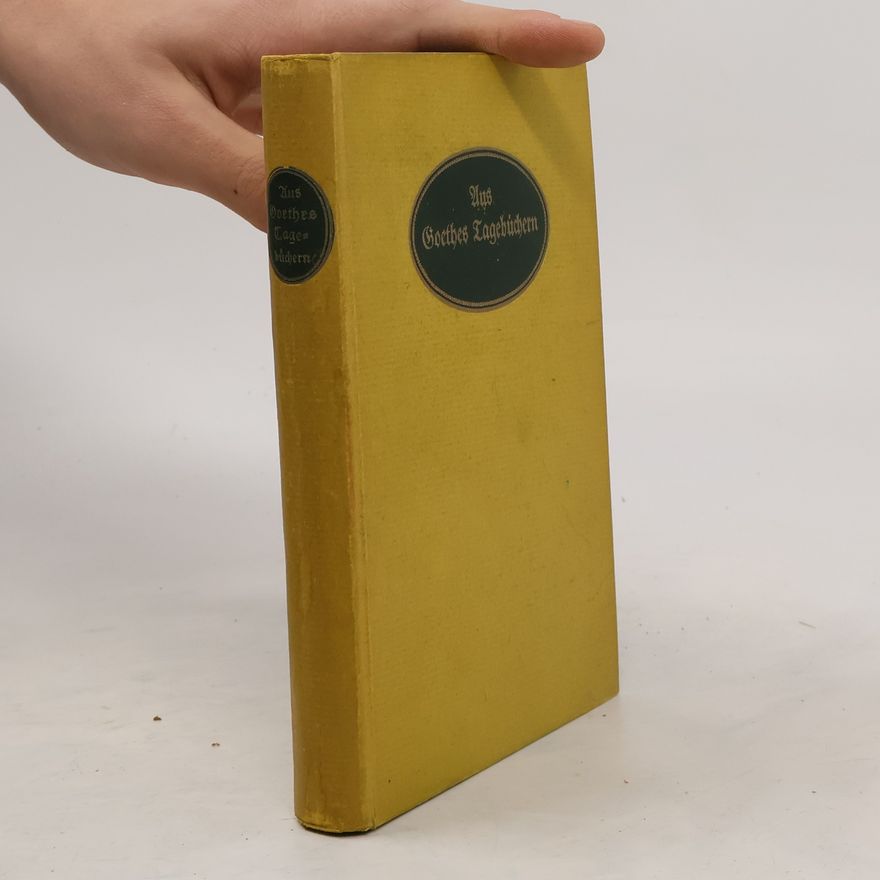 Autorenkollektiv Aus Goethes Lagebüchern
