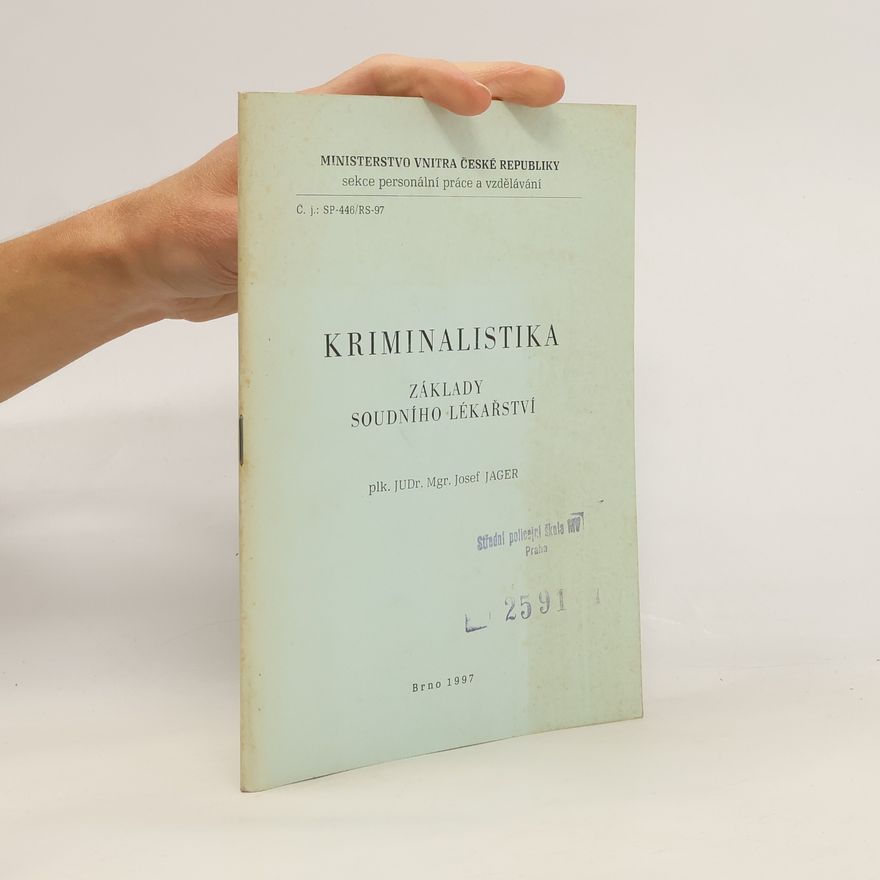 Josef Jäger Kriminalistika