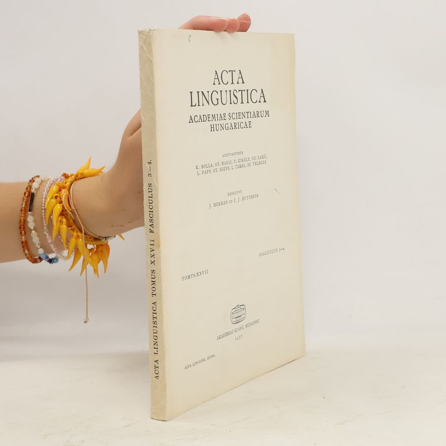 Kolektiv autorů Acta Linguistica Academiae Scientiarum Hungaricae