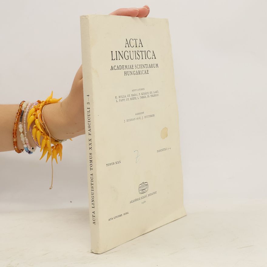 Kolektiv autorů Acta Linguistica Academiae Scientiarum Hungaricae