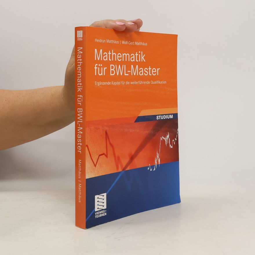 Heidrun Matthäus Mathematik für BWL-Master