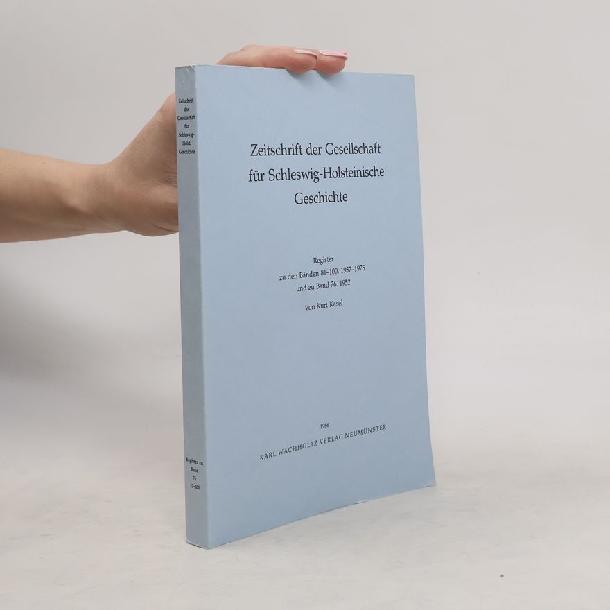 Various authors Zeitschrift der Gesellschaft für Schleswig-Holsteinische Geschichte