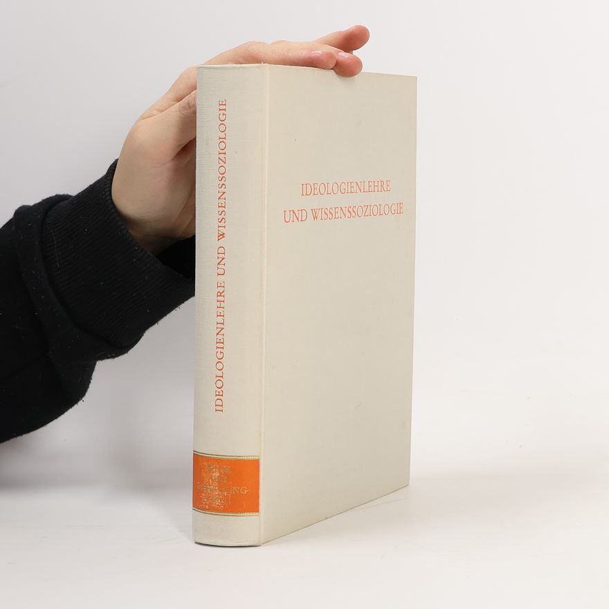 Hans-Joachim Lieber Ideologienlehre und Wissenssoziologie