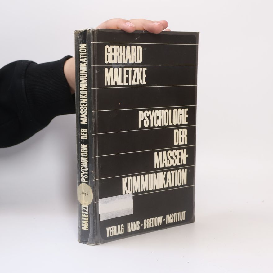 Gerhard Maletzke Psychologie der Massenkommunikation