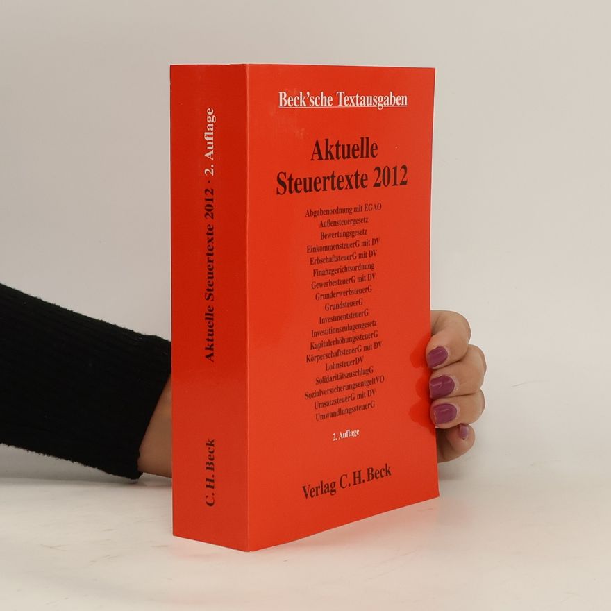 Kolektiv autorů Aktuelle Steuertexte 2012