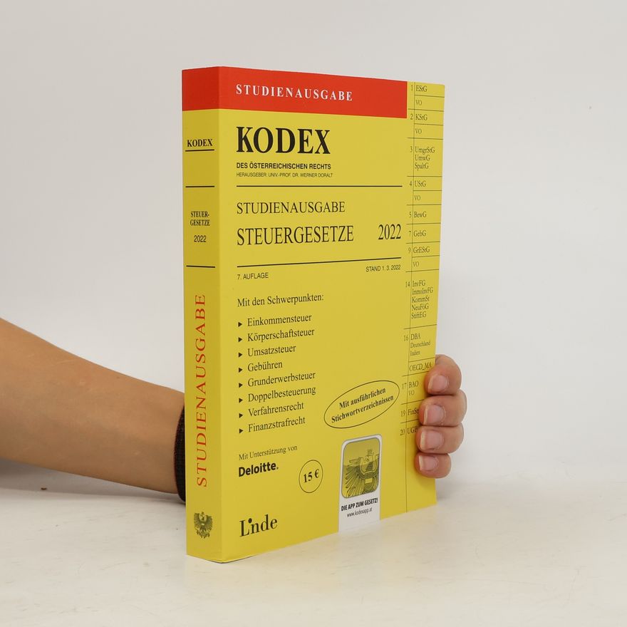 Andrei Bodis KODEX Studienausgabe Steuergesetze 2022