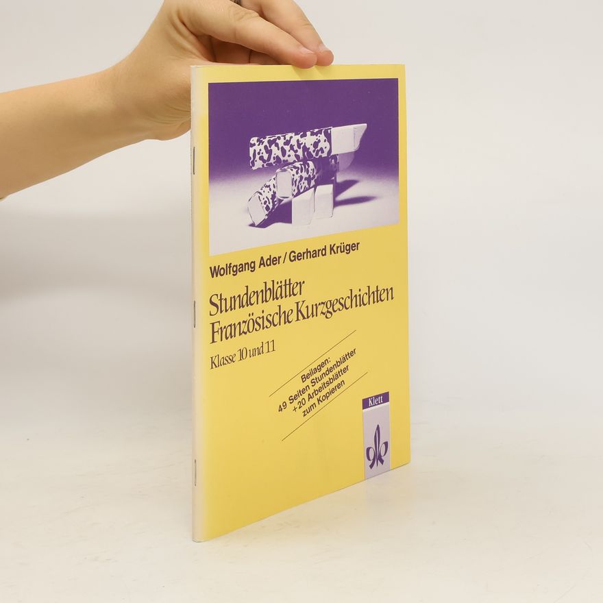 Wolfgang Ader Stundenblätter Französische Kurzgeschichten