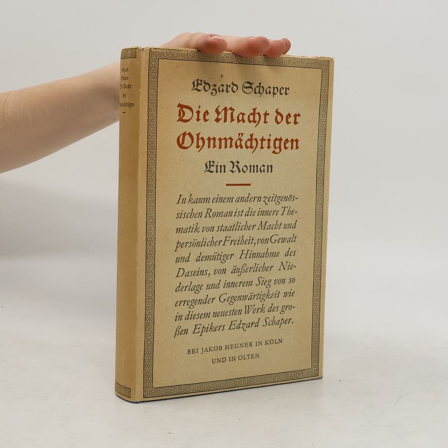 Edzard Schaper Die macht der Ohnmächtigen