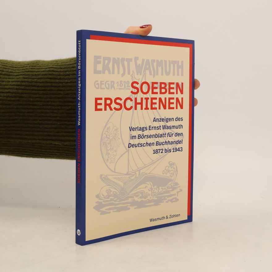 Roland Jäger Wasmuth-Anzeigen im Börsenblatt: Soeben erschienen