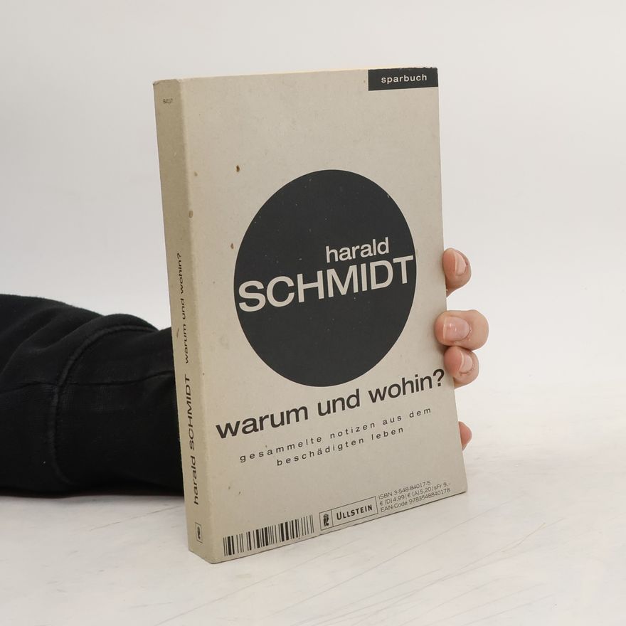 Harald Schmidt Warum und wohin?