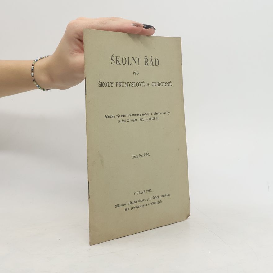 Collectif d'auteurs ŠKOLNÍ ŘAD pro školy průmyslové a odborné