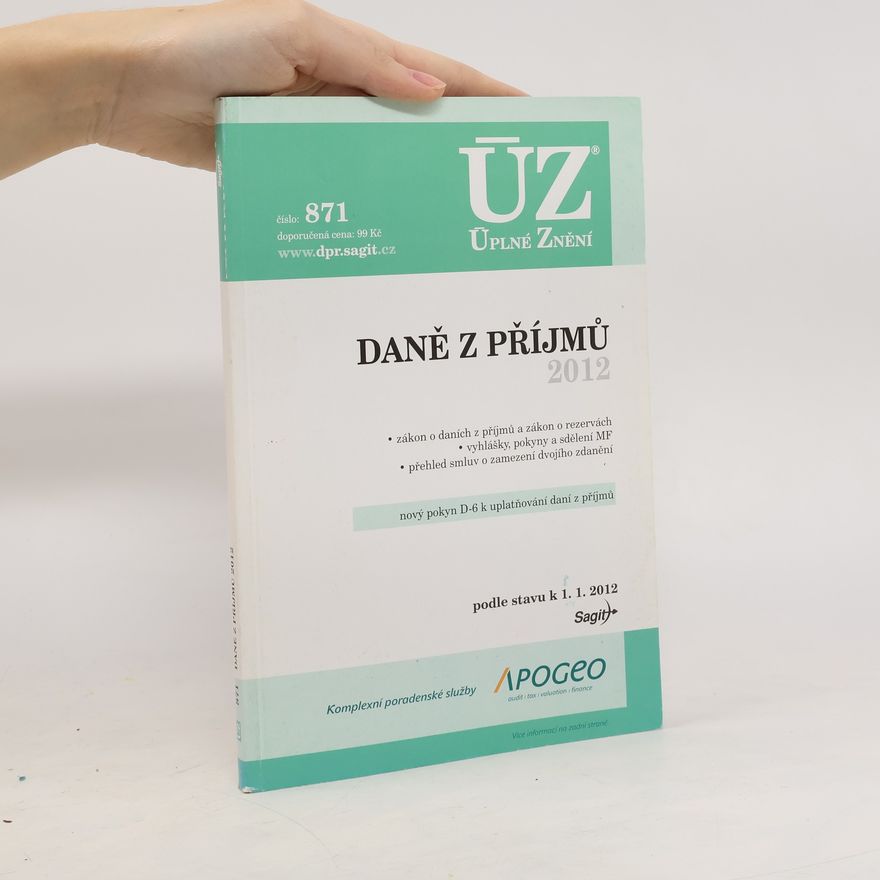 Autorenkollektiv Daně z příjmů 2012