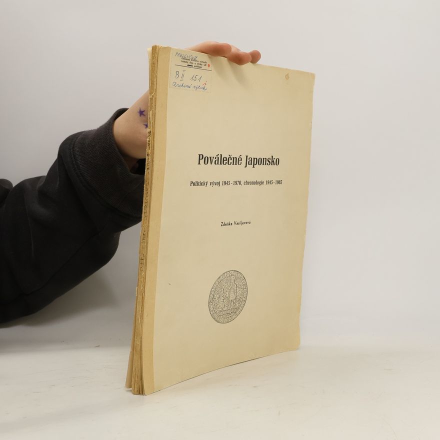 Zdeňka Vasiljevová Poválečné Japonsko