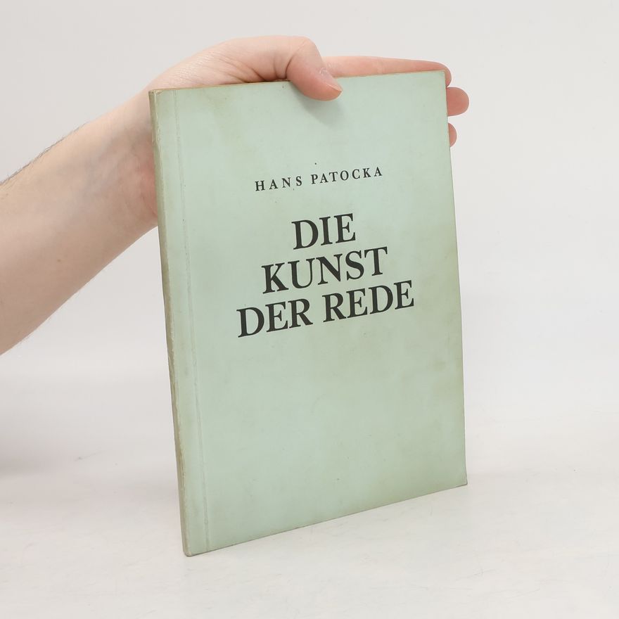 Jan Patočka Die Kunst der Rede