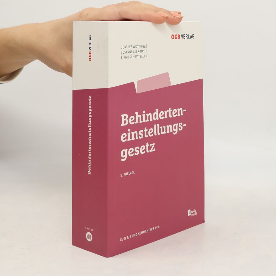 Günther Widy Behinderteneinstellungsgesetz
