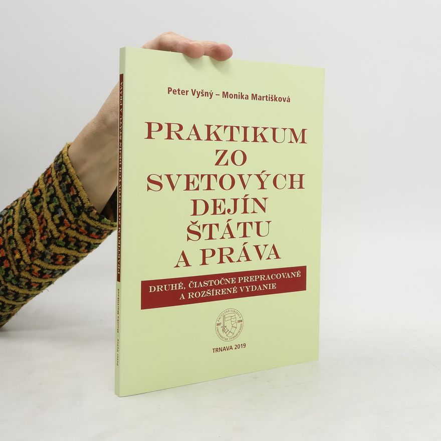 Peter Vyšný Praktikum zo svetových dejín štátu a práva